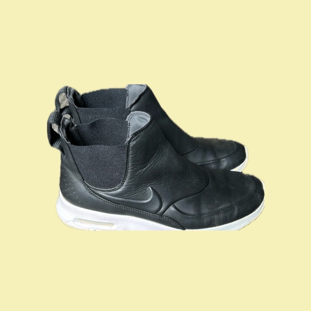 Nike Women's Air Max Thea Mid Fashion Shoes Black Leather Size 7.5